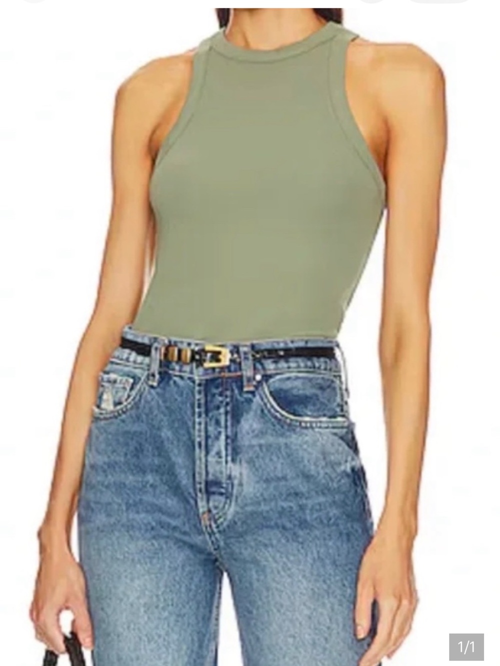 NWT Anine Bing Cole Tank in Sage
